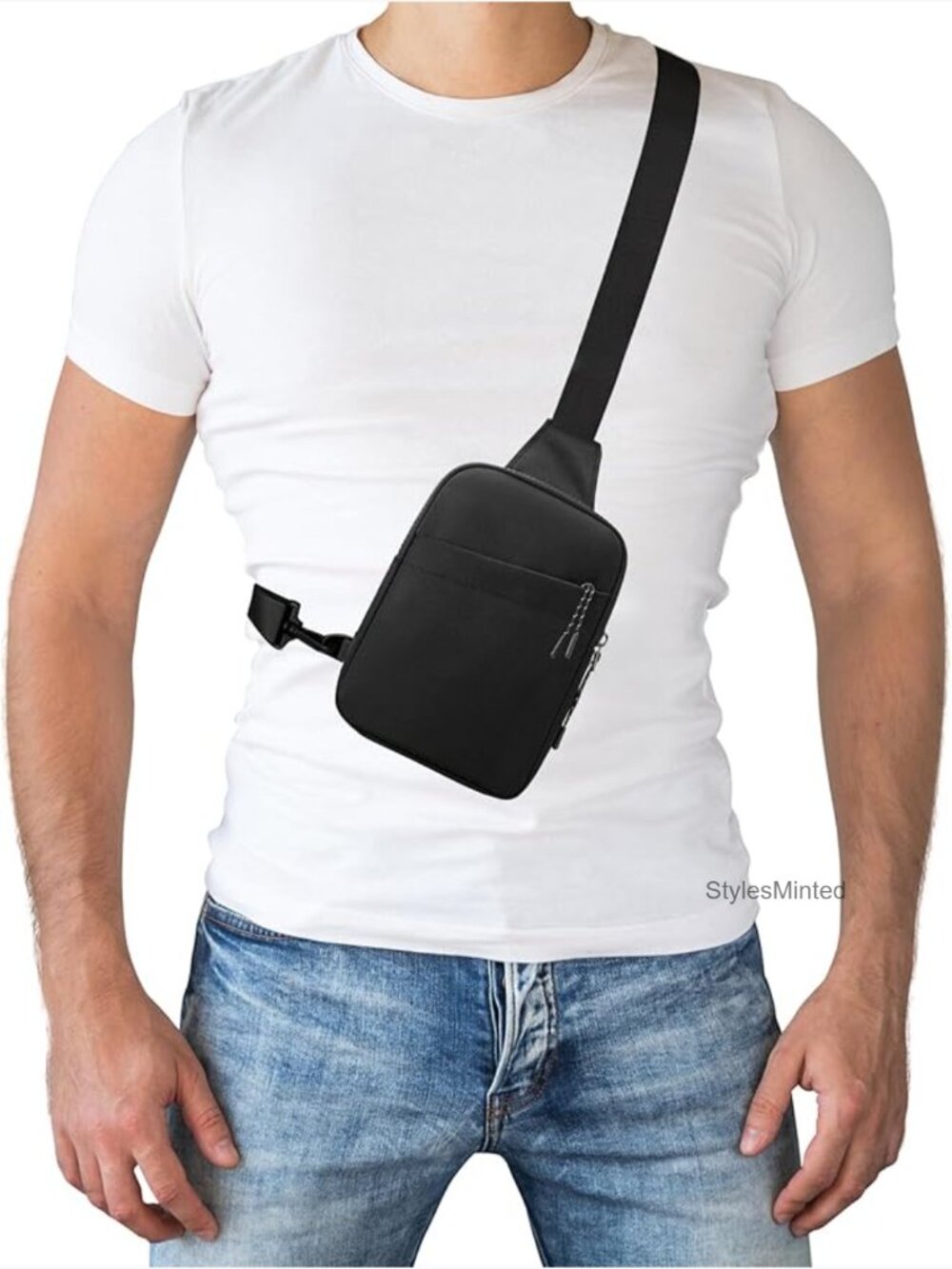 Mini Sling Crossbody Bag Waterproof Shoulder Pack Travel Passport Holder